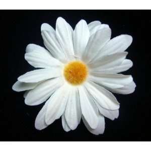  Ivory 3 in. Daisy Hair Flower Clip: Beauty