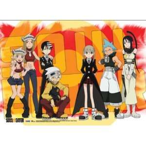 Soul Eater Red Splash Group Wall Scroll