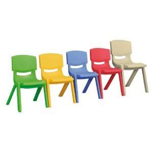  Ecr4kids Stacking Resin Activity Chair (15H)   Yellow 