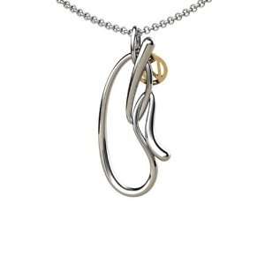   14K Gold Script Initial O Pendant with chain Franco Vincente Jewelry