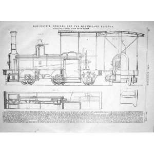 Engineering 1866 Locomotive Engines Queensland Railway Neilson Train 