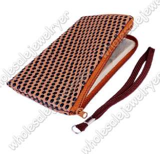 Wholesale 12pcs 8*13.7cm leather  wallet Handbag free  