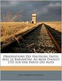 Observations Des Hauteurs, John Turberville Needham