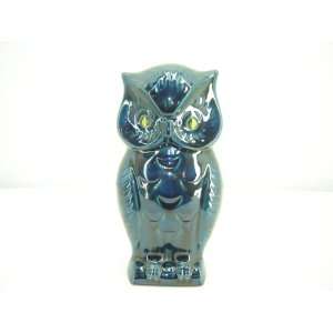  Lucky Brand OWL Collector Coin Bank ~ Turquoise Blue In 