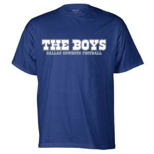  Dallas Cowboys Navy Wordplay T Shirt: Sports & Outdoors