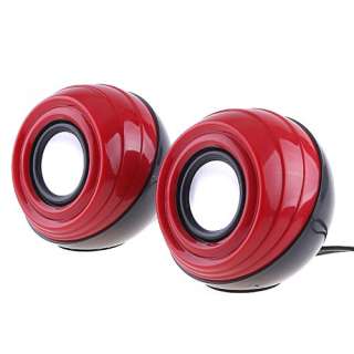 Red 2 CH Multimedia Mini Speaker for  Phone Laptop  