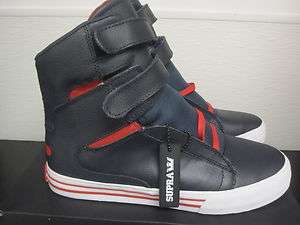 Supra TK Society Midnight Wrinkle Fullgrain sz 4  7.5 BNIB $200  