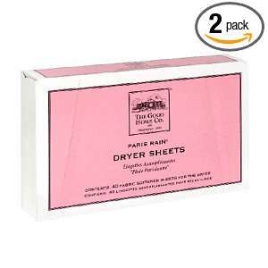  The Good Home Co. Paris Rain Dryer Sheets, 40 Sheet Box 