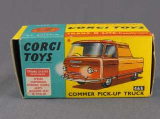 ORIGINAL VINTAGE CORGI TOYS 465 COMMER PICK UP TRUCK   BOX ONLY  