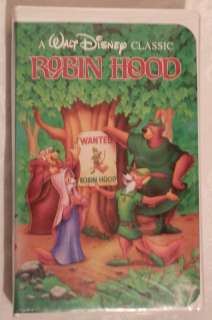 Disney Black Diamond Classics Robin Hood VHS Movie  