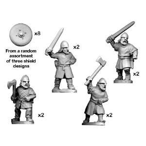   Miniatures   Dark Ages Bondi with swords & axes (8) Toys & Games