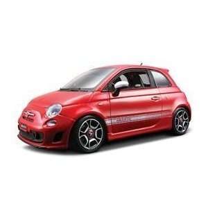    2008 Fiat Abarth 500 Red 1/18 Diecast Car Model: Toys & Games