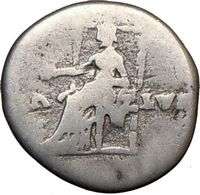 NERO 66AD Rome Genuine Authentic Ancient Silver Roman Coin SALUS 