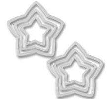 WILTON Nesting Star Cutter Set 2304 704 White Plastic  