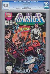 Punisher #33 CGC 9.8 1990 Marvel Comic X Men 1 Cvr  
