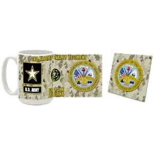   Army 2nd Armored Calvary Regiment Coffee Mug/Coaster