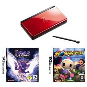  Nintendo DS Lite Value Bundle with 2 Games Red: Everything 