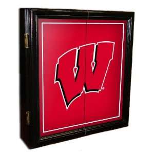  Wisconsin Badgers MVP Framed Dart Board Cabinet: Sports 