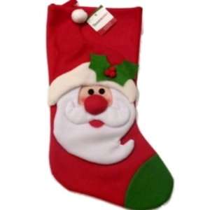  Trimmery Red Felt Santa Claus Christmas Stocking: Home 