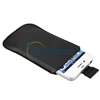 Black Leather Pouch+Privacy Film+Car Charger For iPhone 4 4th 16G 32G 