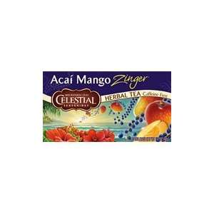 Acai Mango Zinger Herb Tea   Acai contains energizing Benefits, 20 bag