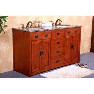  Brogan (double) 60 Inch Transitional Bathroom Vanity: Home 