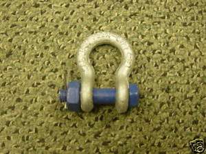 16 SHACKLE, CLEVIS, SAFETY PIN PEERLESS 1/3 TON WWL  