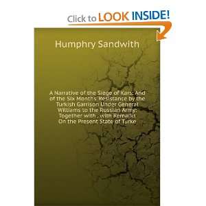   with Remarks On the Present State of Turke Humphry Sandwith Books