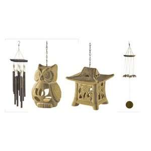  2 Windchimes & 2 Hanging Tealight Holders   Standard 