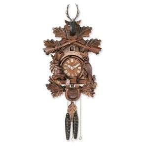  Carved Animals Hunters Cuckoo Clock Jewelry