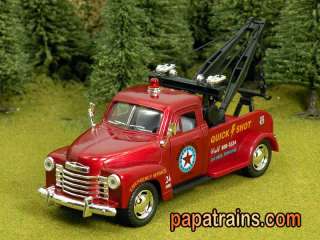 Die Cast 1953 Chevy 3100 Wrecker Tow Pickup Large O Scale 1:43 by 