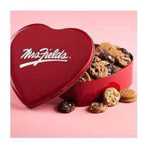 Mrs. Fields Valentines Day Heart Tin:  Grocery & Gourmet 