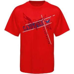   Washington Capitals Youth Burnside T Shirt   Red