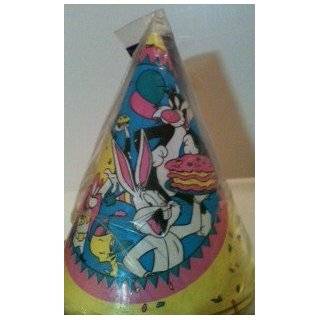Vintage Looney Tunes Party Hats 8ct. Sylvester, Bugs Bunny, Elmer Fudd 