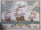 Columbus New World ship map cross stitch pattern discovery  
