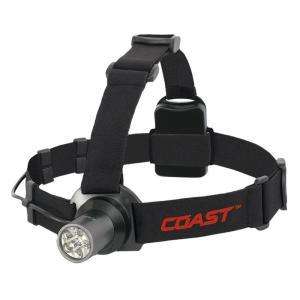 COAST HL5 SIX CHIP LED HANDS FREE HEADLAMP WITH 3 AAA BATTERIES 