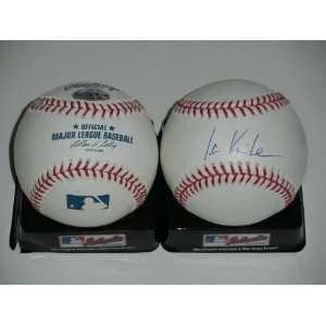  Ian Kinsler Signed MLB Baseball Texas Rangers: Sports 