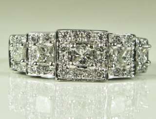 3999 HiEnd 14k Gold 1.00ct H SI2 Princess Cut Diamond Engagement Ring 