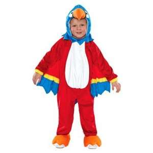 Plush Parrot Costume 12 24 Month Baby Toddler Child Pirate Bird Luau 