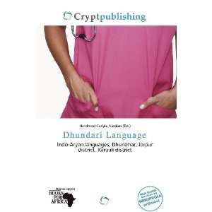  Dhundari Language (9786200876652) Hardmod Carlyle Nicolao Books