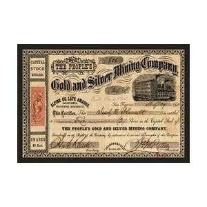  Gold and Silver Mining Company 20x30 poster