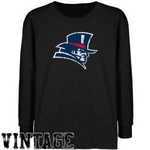   Duquesne Dukes Youth Black Distressed Logo Vintage T shirt: Sports