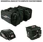 motorbike scooter cordura universal bags kit two pannier bags+ tank 