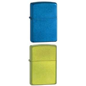   Lighter Set   Lurid and Cerulean Blue, Pack of Two 