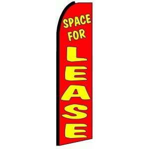   Space For Lease Extra Wide Swooper Feather Business Flag Office