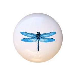  Dragonflies Whitsunday Blue Dragonfly Drawer Pull Knob 