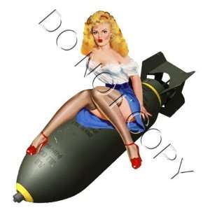  Nose Art Bomber Art Pin up decal s195 Musical Instruments