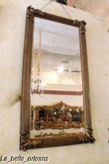 FRENCH BEVELED MIRROR BRONZE COLOR 60 TALL. L@@k  