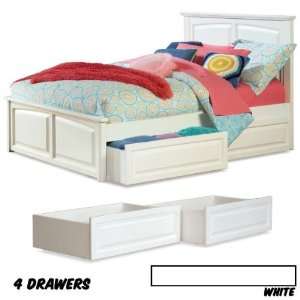 Platform Bed King with Raised Panel Foot Board with 4 Raised Panel Bed 
