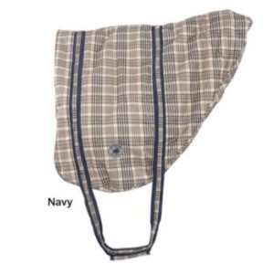  Defender Classic Plaid English Saddle Carrier Navy